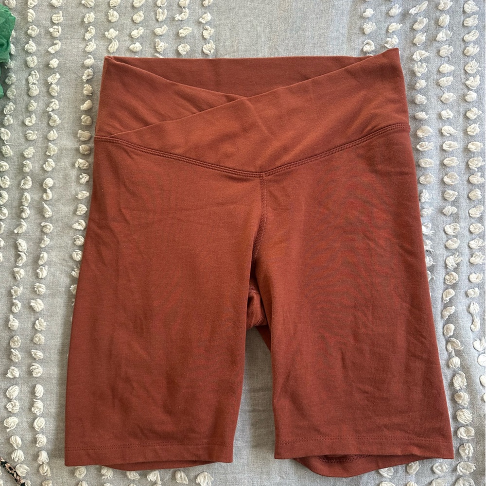 Extra High Rise Bike Shorts with criss-over front